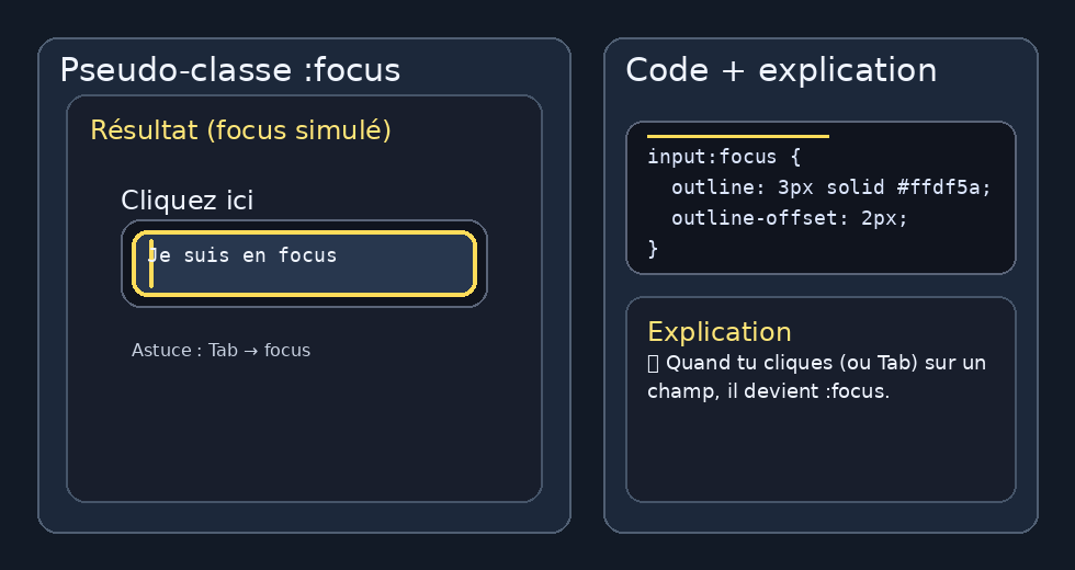 Pseudo-classe :focus